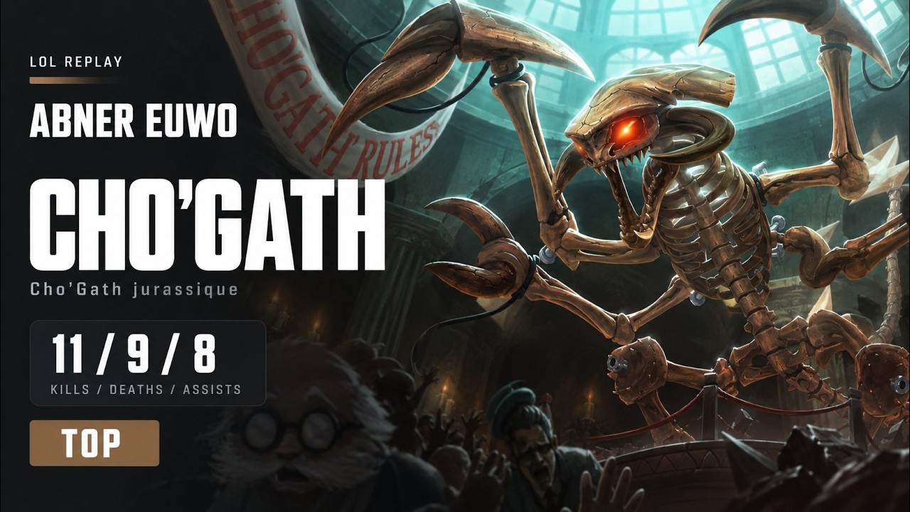 ABNER #EUW0 MAKES Cho'Gath LOOK BROKEN! 11/9/8 | LoL Replay
