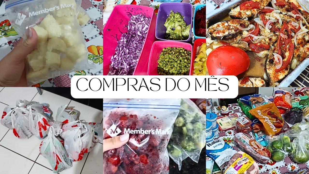 Compras do Mês no Supermercado + Receitas Fáceis Para a Semana Toda!