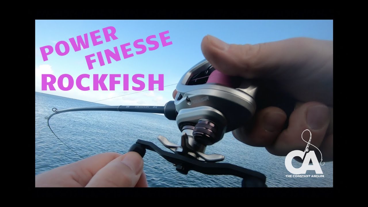 Power Finesse Fishing for Rockfish using my BFS Ultralight tackle…. Ft Seasir Commando