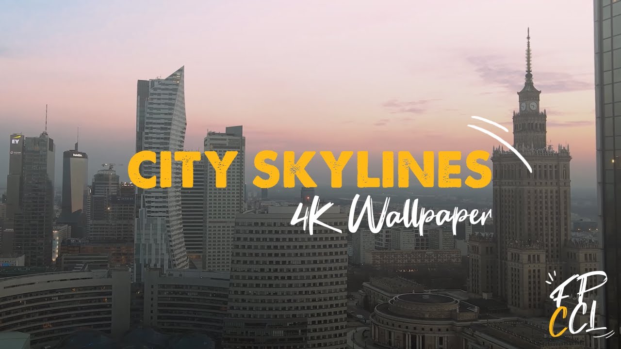 CITY SKYLINE (Epic 4K Live Wallpaper) - Aerial Landscapes Screensaver Video Loop | FREE DOWNLOAD