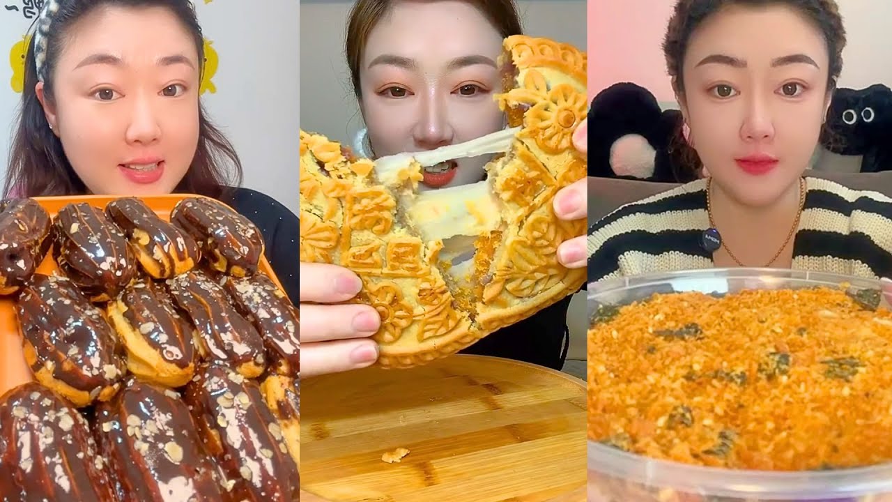 Extreme Chinese Mukbang – Insane Textures & Giant Bites #93