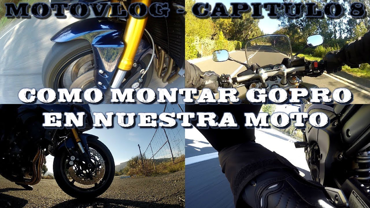 ¿Cómo colocar cámara de acción (Gopro) en tu moto? (Múltiples maneras, consejos y trucos)