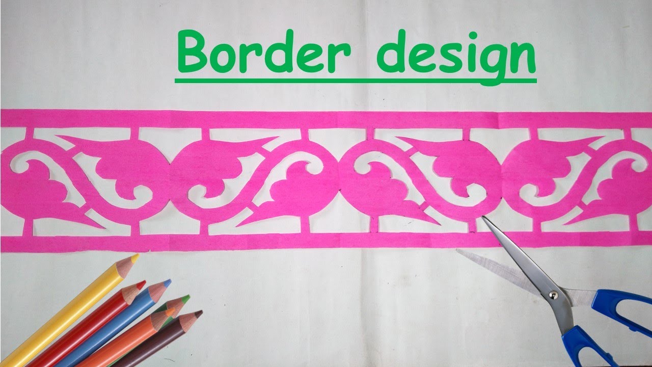 Paper border designs / How to make paper border design / multipurpose craft