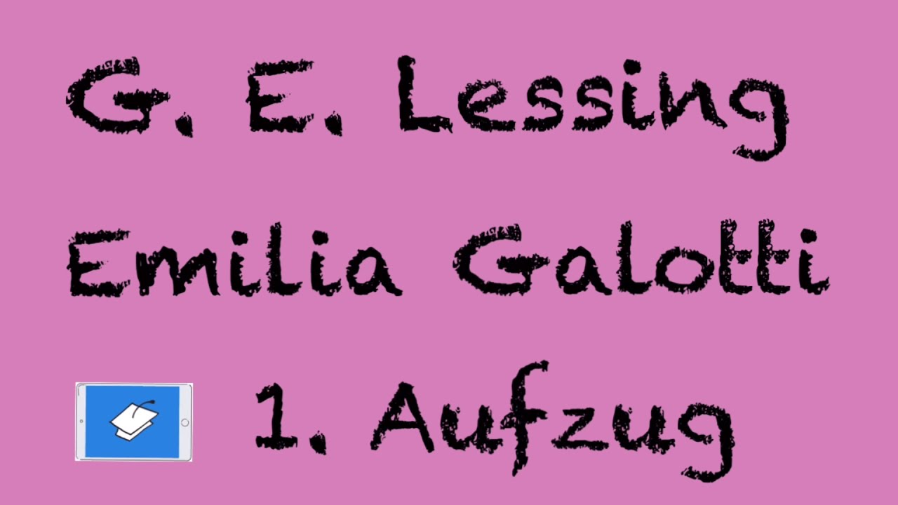 Emilia Galotti, Lessing, Inhaltsangabe, 1. Aufzug