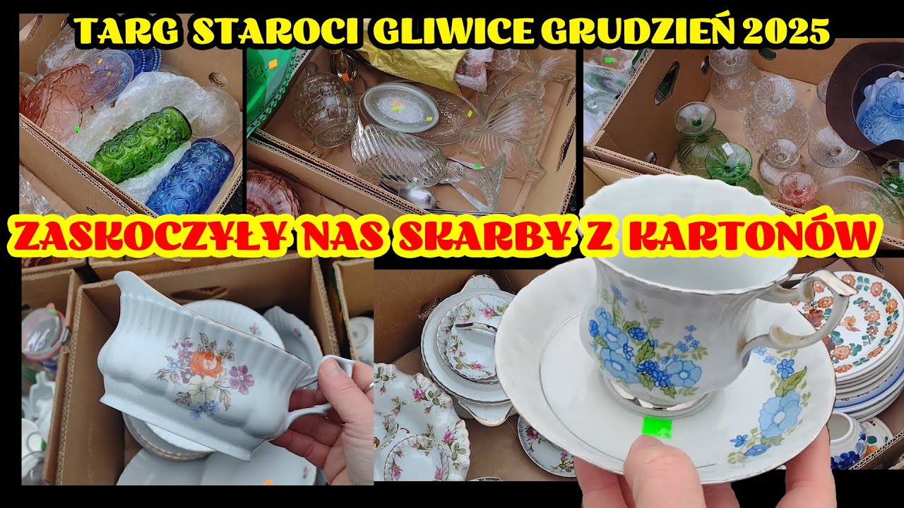 TARG STAROCI GLIWICE - WOKÓŁ NAS SAME SKARBY A CENY ? Porcelana i ozdoby choinkowe PCHLI TARG