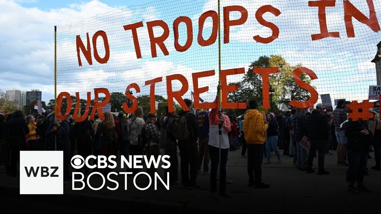 Chicago residents protest as Trump threatens to send in National Guard