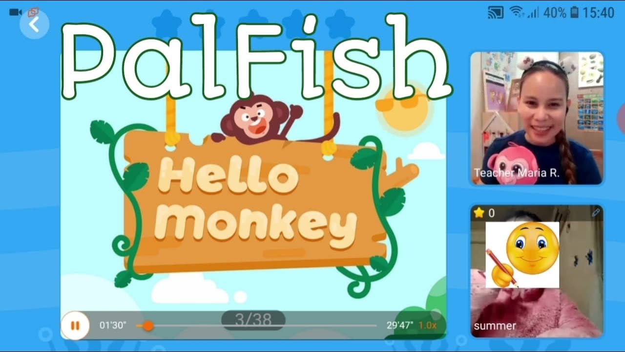 PalFish PF2 || Hello Monkey Trial Class || Teacher Maria R.