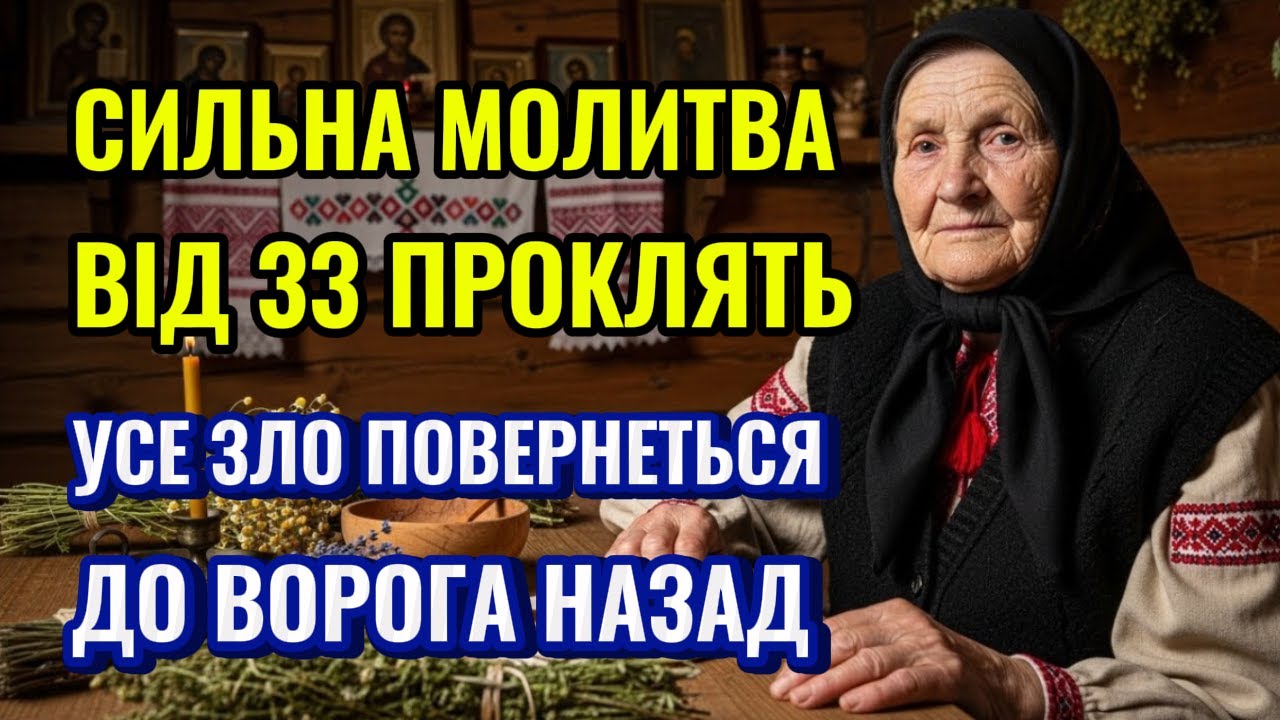 СИЛЬНА МОЛИТВА ВІД 33 ПРОКЛЯТЬ ☦️ ЗЛО ПОВЕРТАЄТЬСЯ ДО ТОГО, ХТО ЙОГО ПОСЛАВ!!!