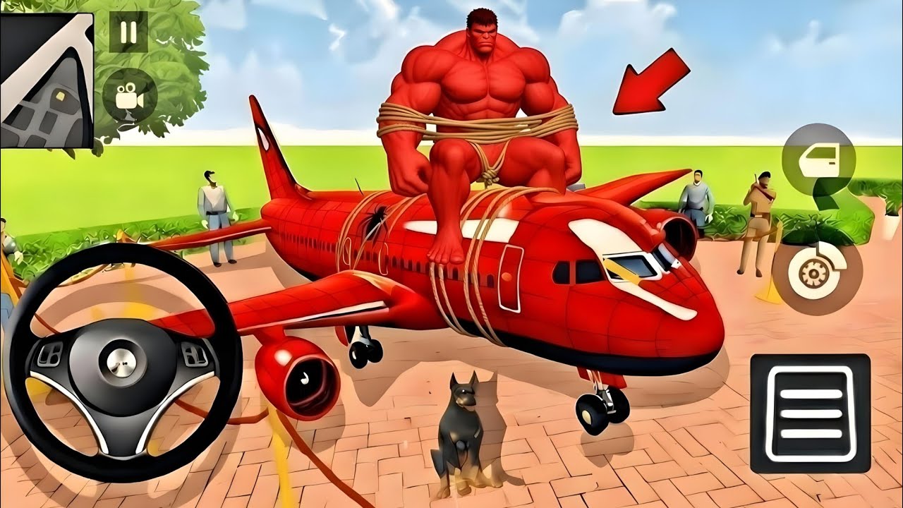 🕷️Red Hulk Aroplane & Doll , Spider 3D Game🤩Indian Thift Auto Simulator🤑Purchase Lot's of Spiderman