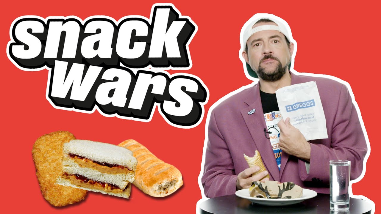 Kevin Smith Eats British And American Vegan Snacks | Snack Wars