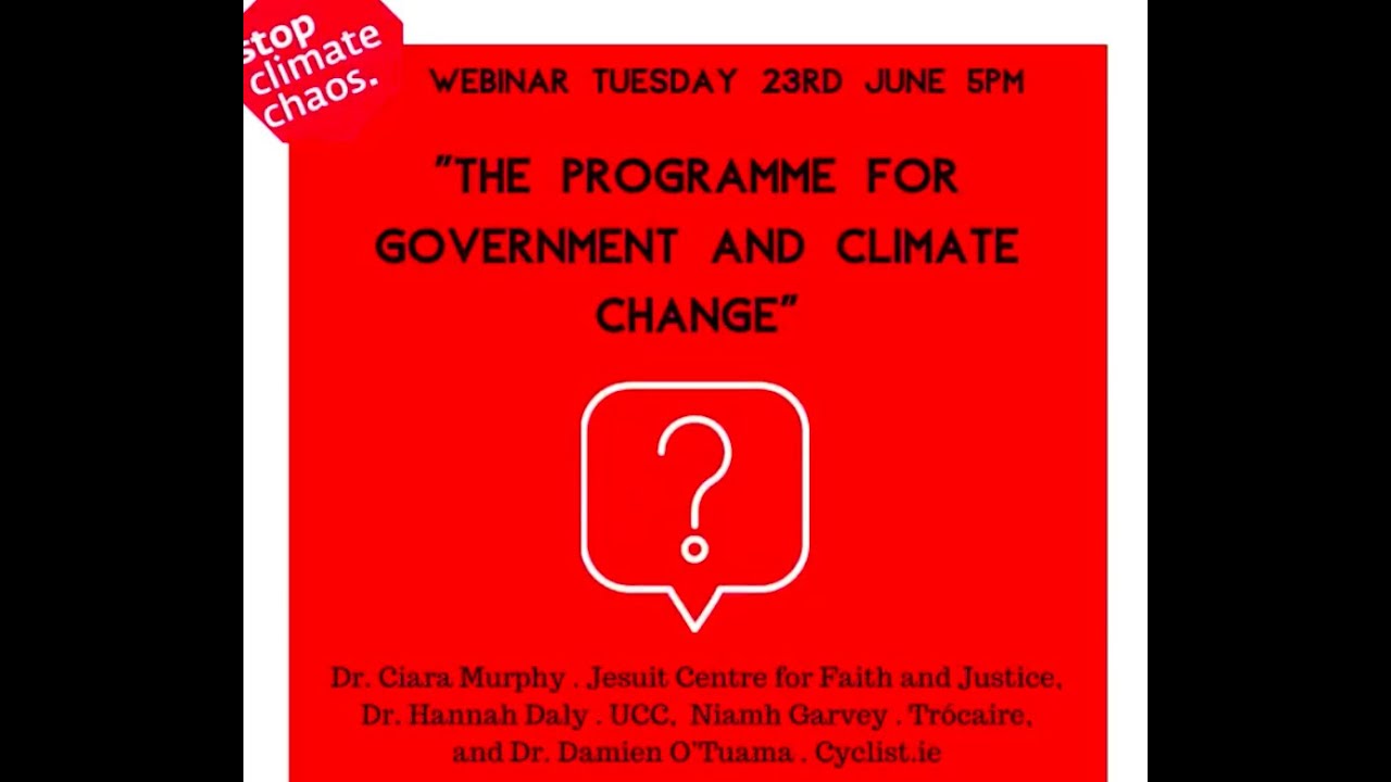 The Programme for Government and Climate Change.