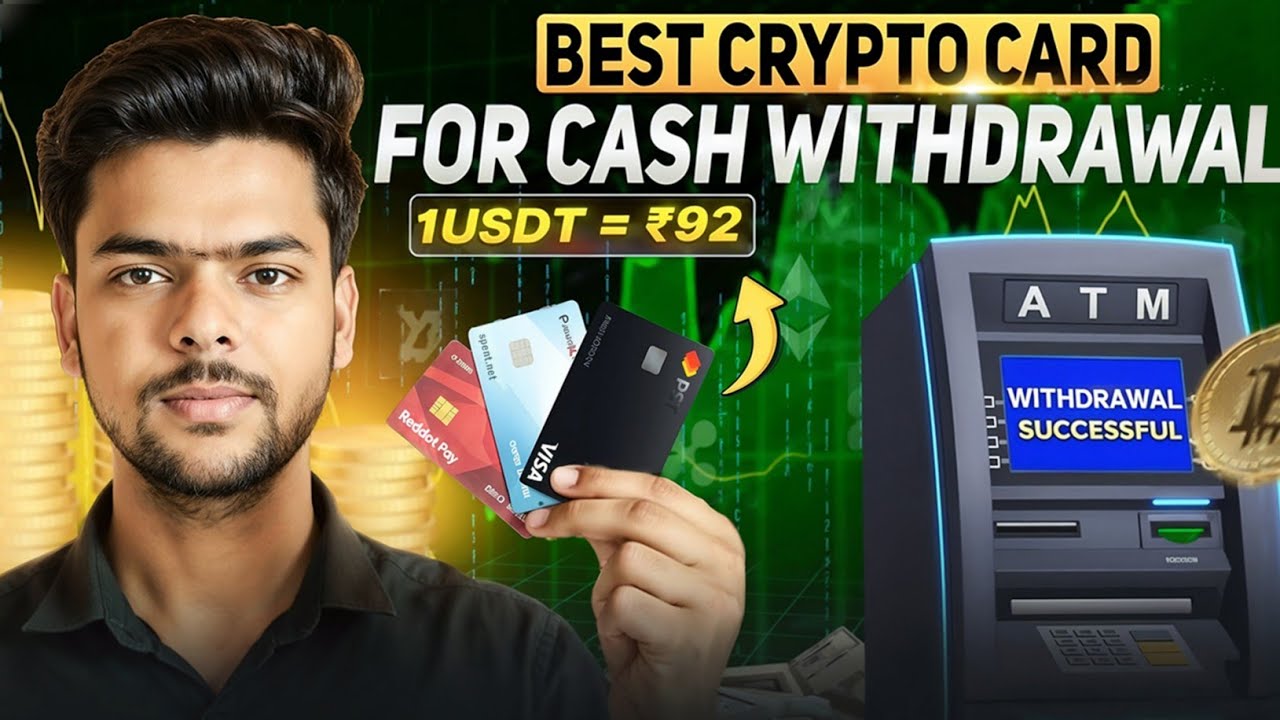 Best Crypto Card for Cash Withdrawal in India 🇮🇳 | 1 USDT = ₹92?