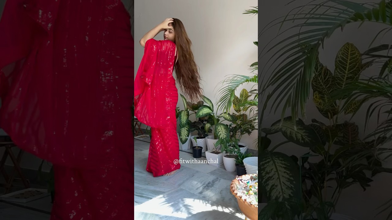 Who Says You Can&rsquo;t Workout in a Saree? 💃 #SareeChallenge #FitnessWithStyle