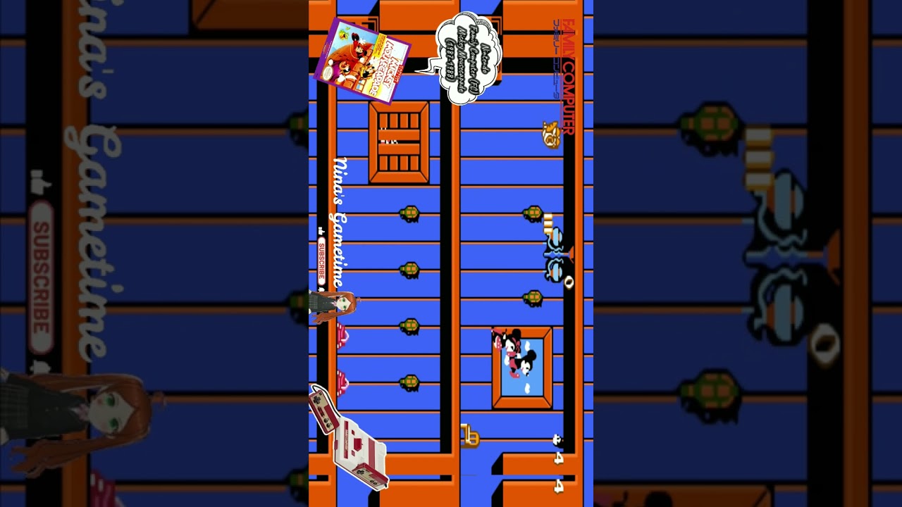 Mickey Mousecapade（1987-1988）Nintendo Entertainment System（NES）Family Computer（FC）ミッキーマウス 不思議の国の大冒険