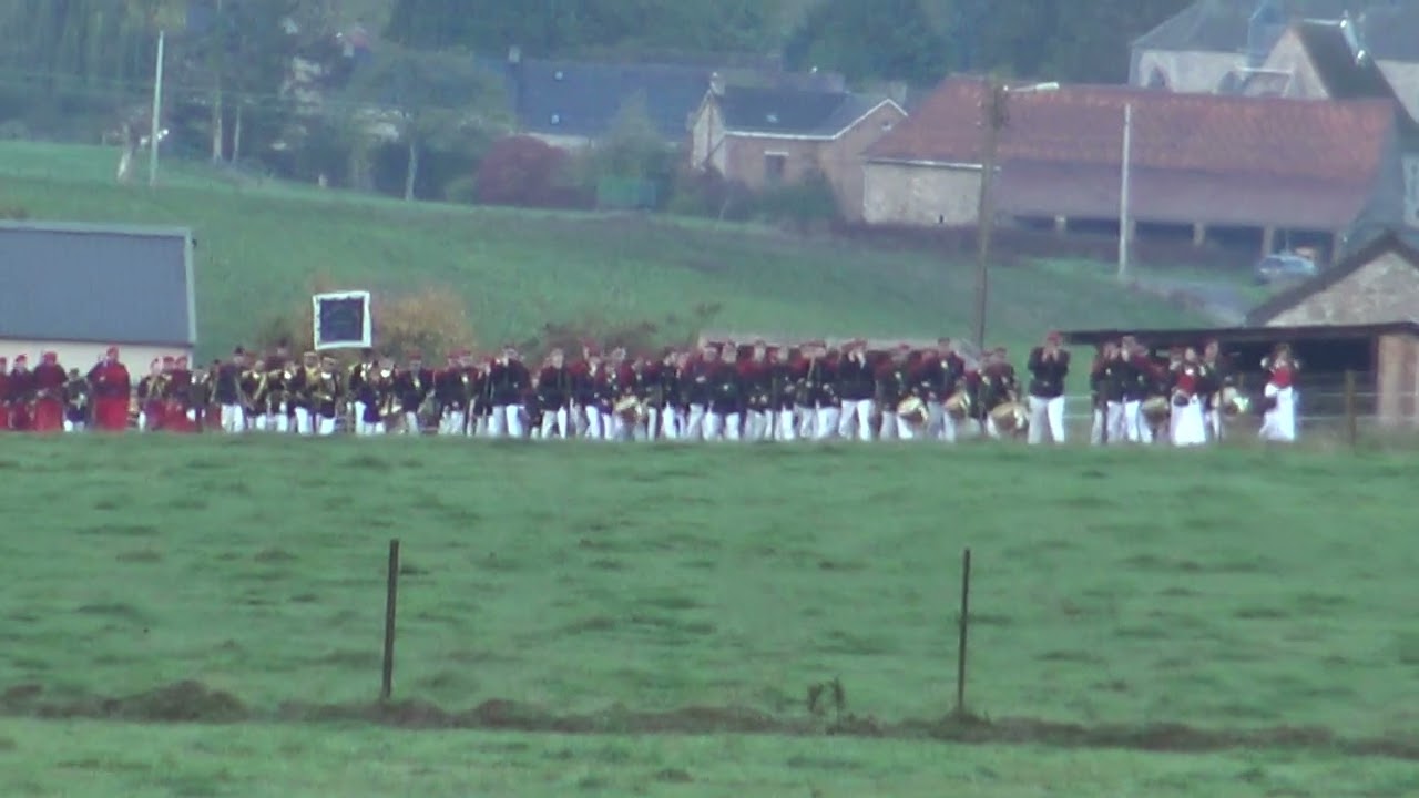 Tour Sainte Rolende des marcheurs 2022 2 Entre Villers-Poterie et Gougnies à travers champs