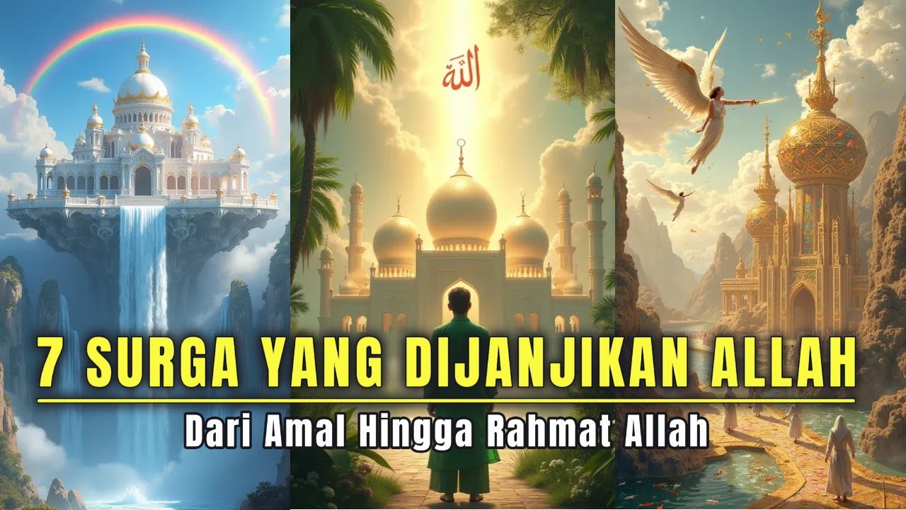7 Surga Paling Indah yang Dijanjikan Allah – Kamu Mau yang Mana? #faktaislam #jalurlangit