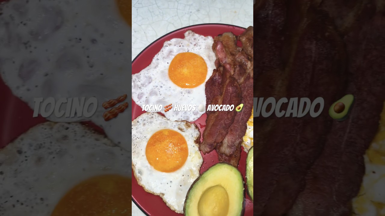 El Mejor Desayuno Jam&aacute;s Visto! Huevos con Tocino y Aguacate #Incre&iacute;ble