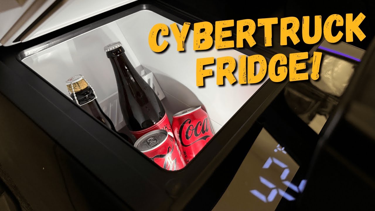 Tesstudio Cybertruck Center Console Fridge: A Roadtrip Necessity!