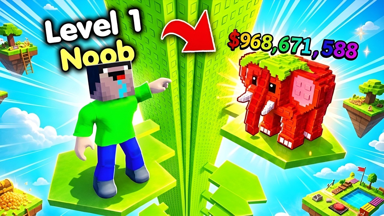 ICH starte als ein NOOB, aber mit OP SECRET in Roblox Grow Beanstalk For Brainrots!