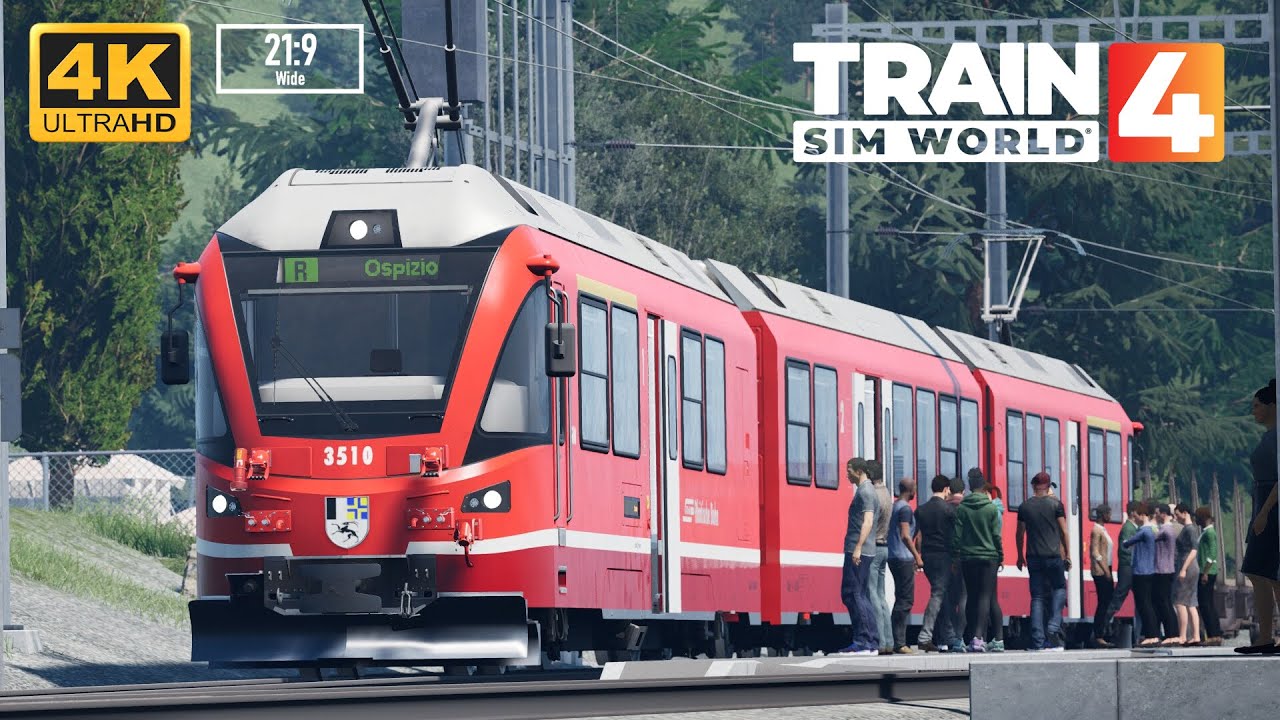 Train Sim World 4 - Berninalinie - RhB ABe 8/12 Allegra - Tirano To Ospizio Bernina