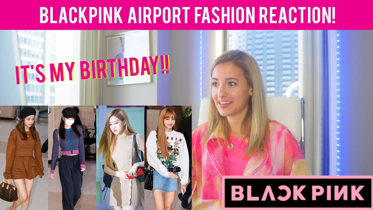 BLACKPINK AIRPORT FASHION REACTION & Lisa's, Jennie's, Rose's, and Jisoo's Individual Style!