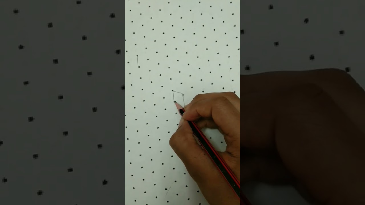 how to draw a cube on isometric dot paper
