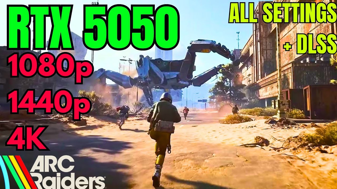 RTX 5050 8GB  - Arc Raiders Performance Test (1080p &bull; 1440p &bull; 4K + DLSS & Frame Gen)