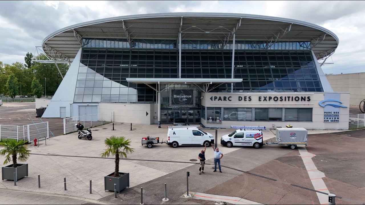 Nettoyage du Parc des Expositions de Chalon sur Saône. DRONES D'ALLIER / Gaël TALPIN, DRONE 71