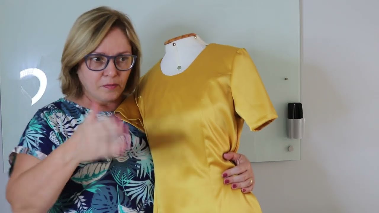 Diy - Vestido recorte princesa costura dos recortes, revel e zíper - aula 320