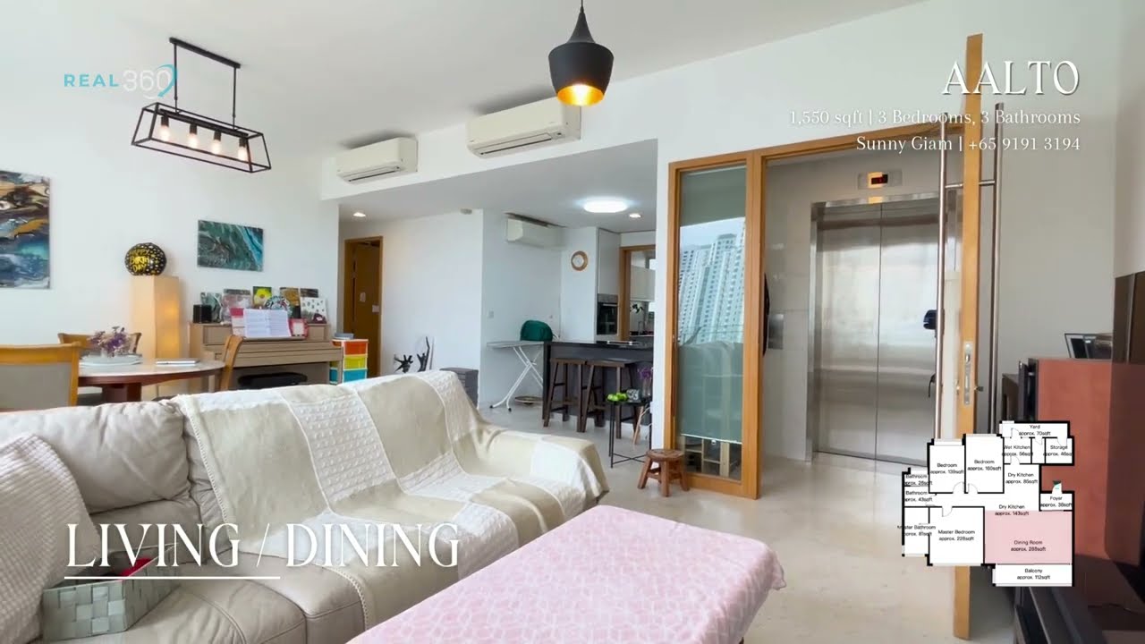 Aalto &mdash; Luxury Freehold Condo Tour | Spacious 3-Bedroom with Unblocked Views in District 15