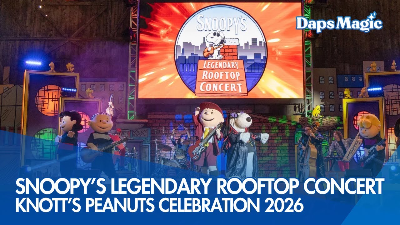 Snoopy’s Legendary Rooftop Concert | Knott's PEANUTS Celebration 2026 4K