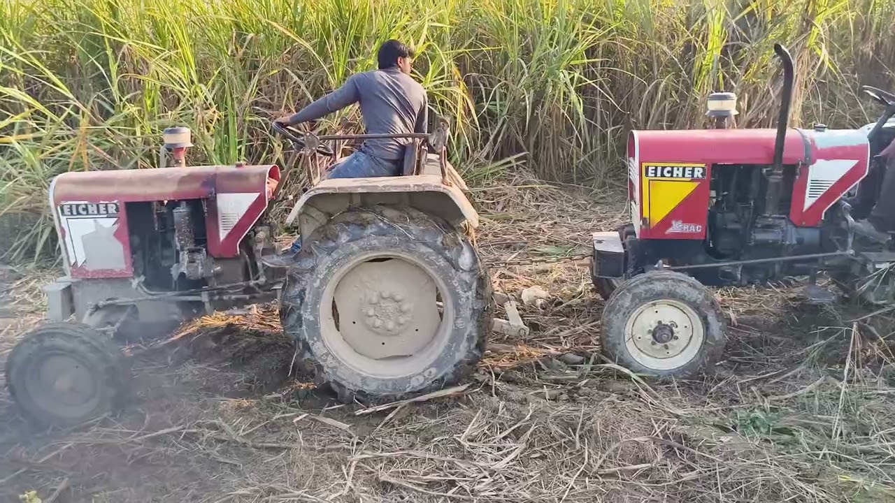 Sonalika 750 vs Eicher 242 vs Eicher 242 real video 3 tractor ka tochan