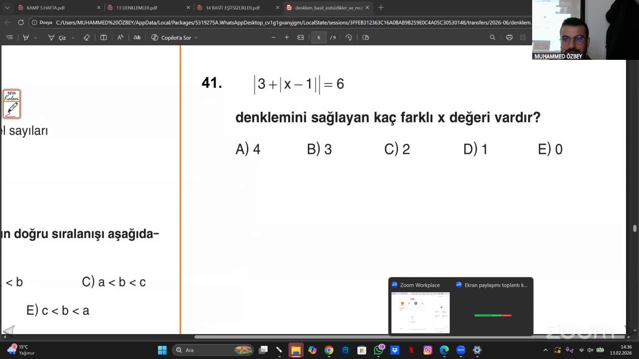 MUTLAK DEĞER SORU ÇÖZÜMÜ