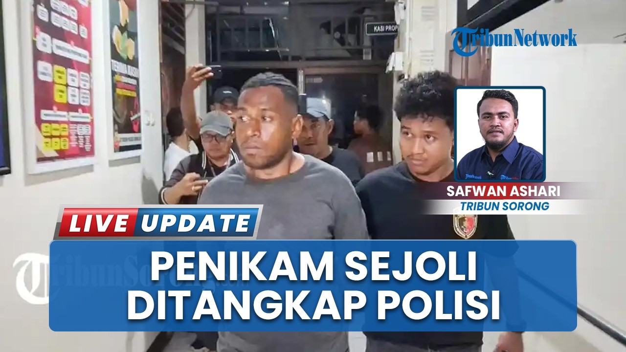 Pelarian Pelaku Penikaman Sejoli di Kota Sorong Berakhir, Sempat Coba Kabur saat Diringkus Polisi