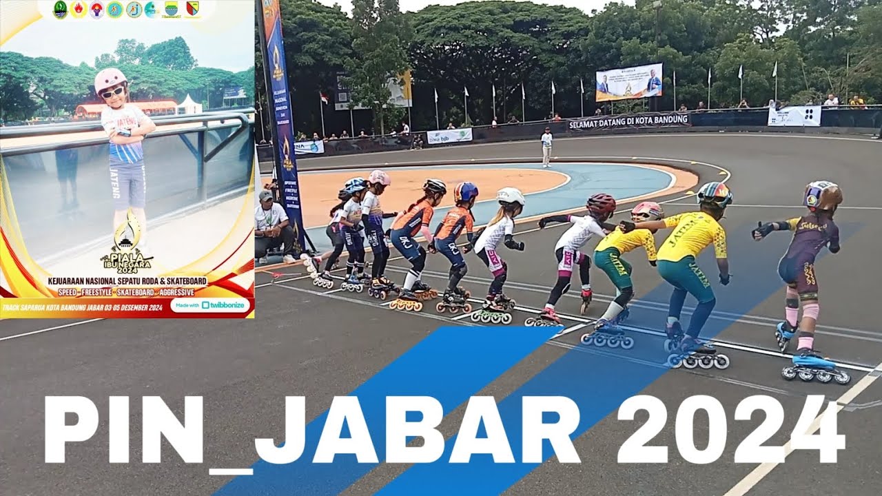 HARI PERTAMA PEMBUKAAN PIALA IBU NEGARA DI PIN_JABAR2024 ALESHA MAIN ELIM3000M(FULLVIDIO#inlineskate