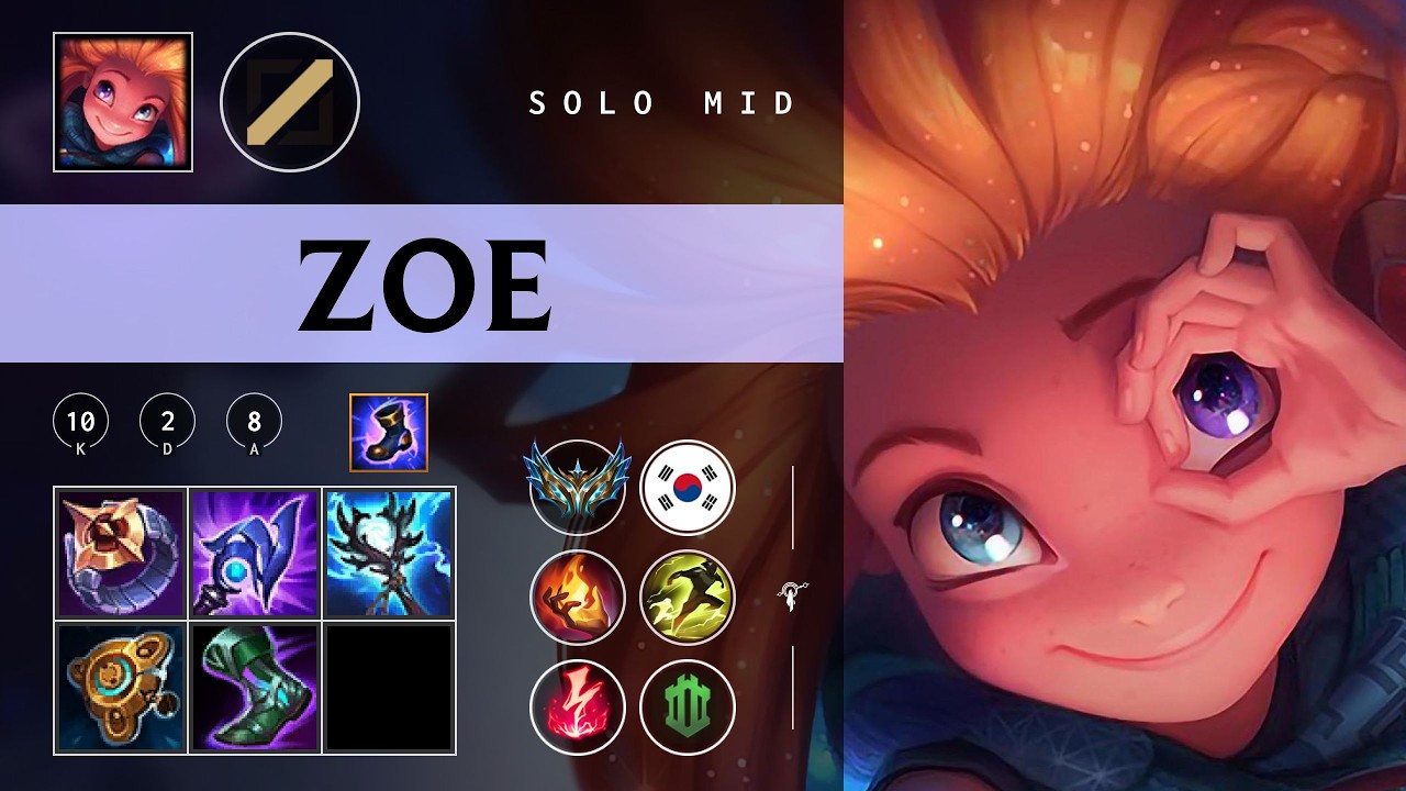 Zoe Mid vs Diana - KR Challenger Patch 26.07