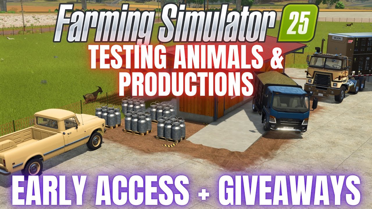 PLAYING FARMING SIMULATOR 25 EARLY - LIVE TESTING - Plus giveaways!!