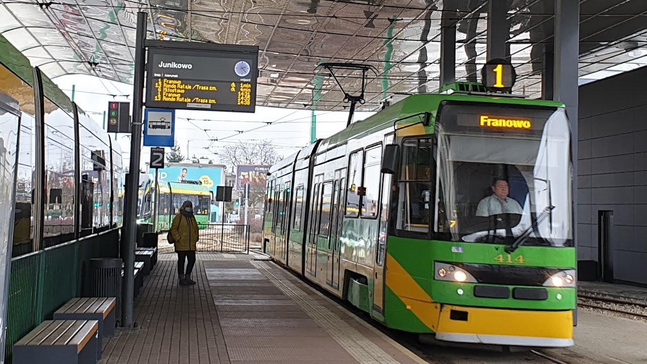 MPK Poznań - linia 1 | Tatra RT6 #414