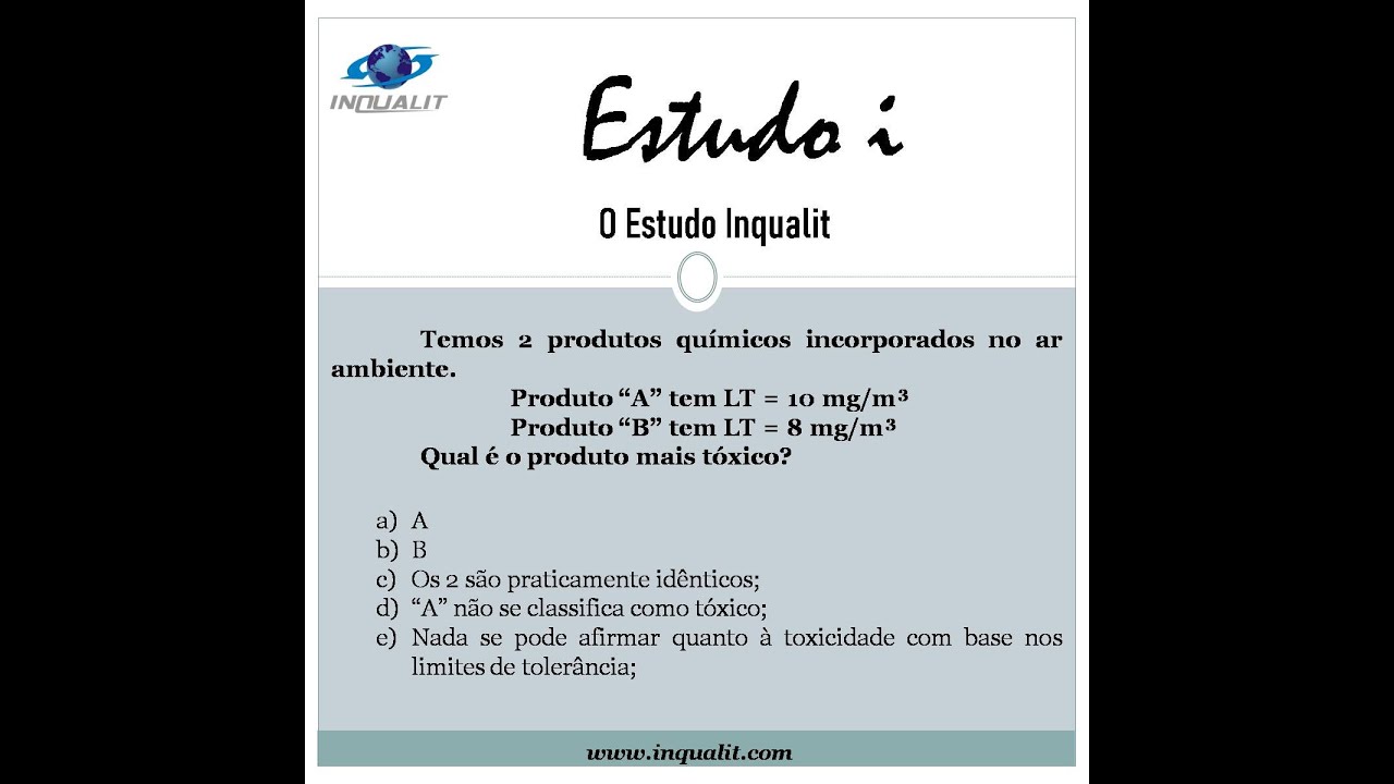Estudo i - Limite de Tolerância e Toxicidade