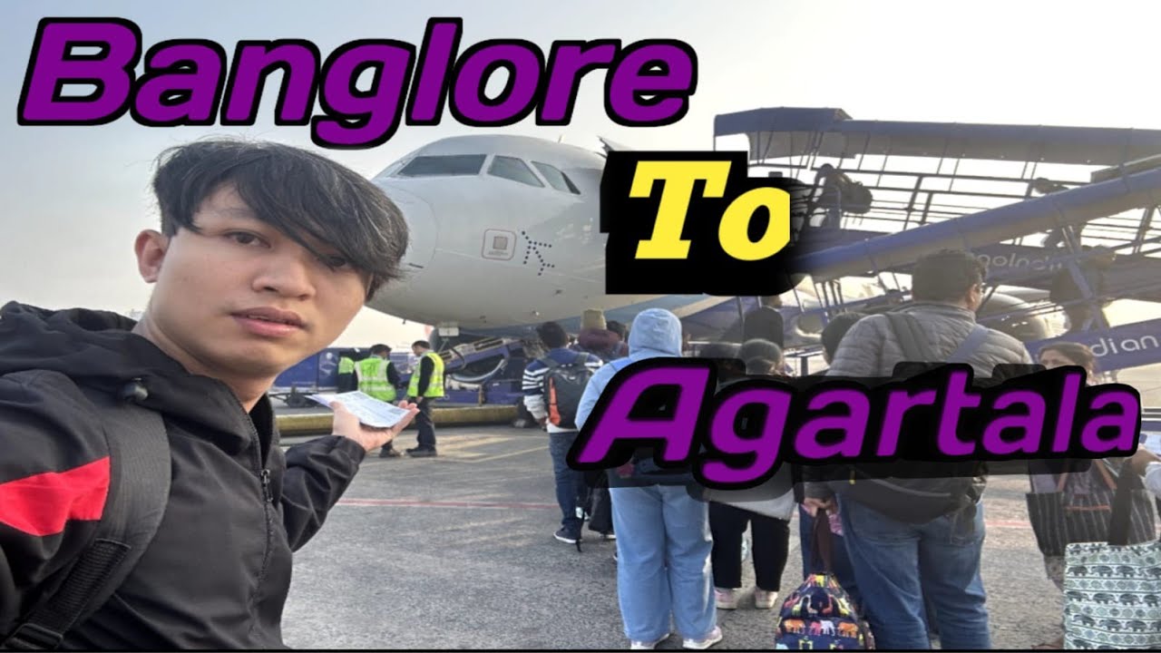 Banglore to Agartala flight ✈️ || Banglore to Kolkata || Flight journey kaise karein