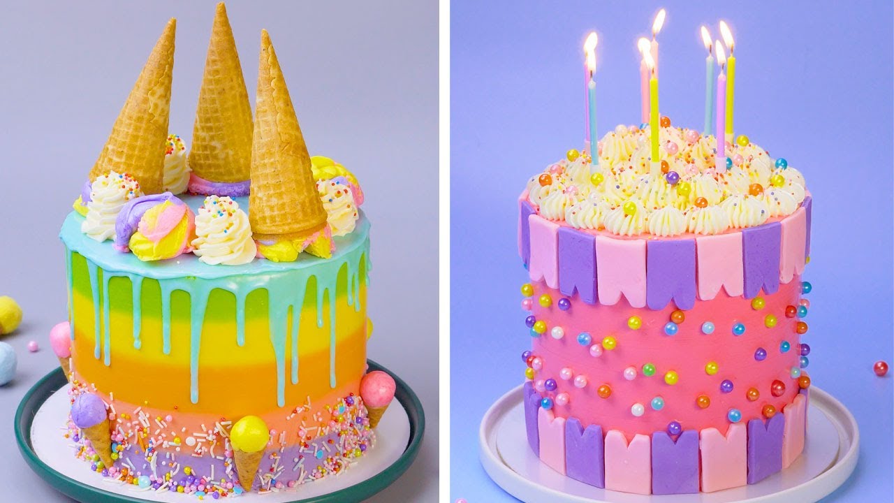Fancy Colorful Cake Decorating Ideas | Easy Cake Recipes Tutorials | Cake Time