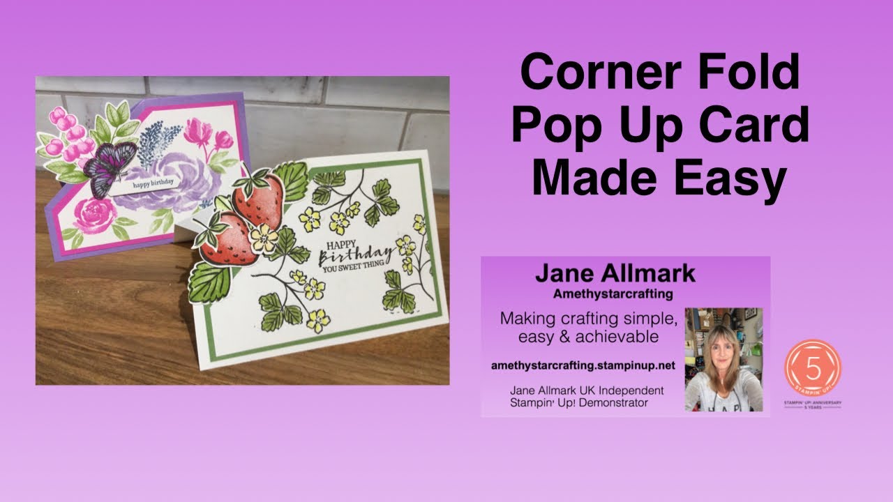 Corner Fold Pop Up Card Made Easy