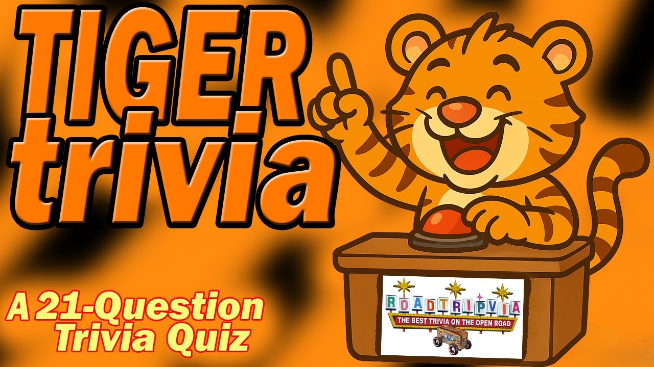 TIGER TRIVIA - a 21 Question Trivia Quiz About Tigers Everywhere! (ROAD TRIpVIA- Episode 1416)