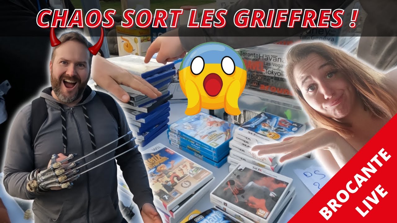WTF C'EST COMME ÇA QUE CHAOS A DE BON PRIX 😂 ACHAT BROCANTE VIDE GRENIER LIVE JOUET FIGURINE JV DS