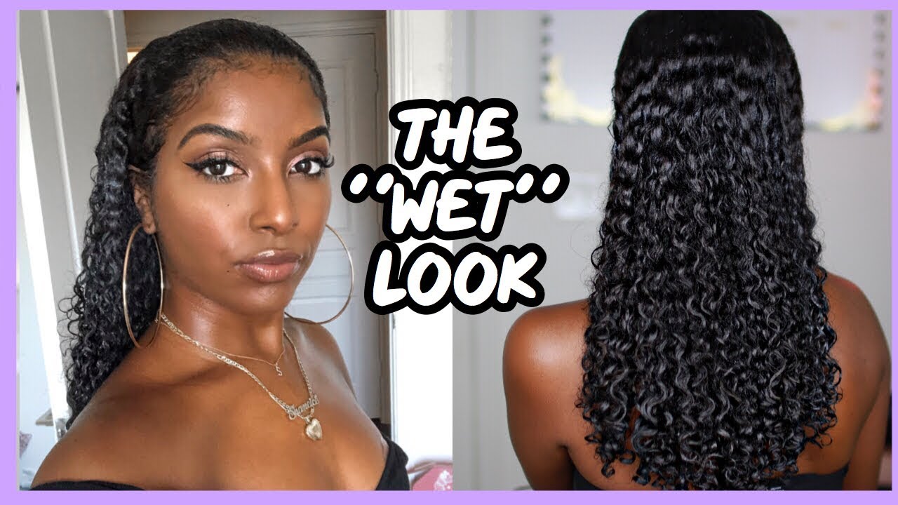 I TRIED THE WET LOOK ON MY NATURAL HAIR | VERY DETAILED!