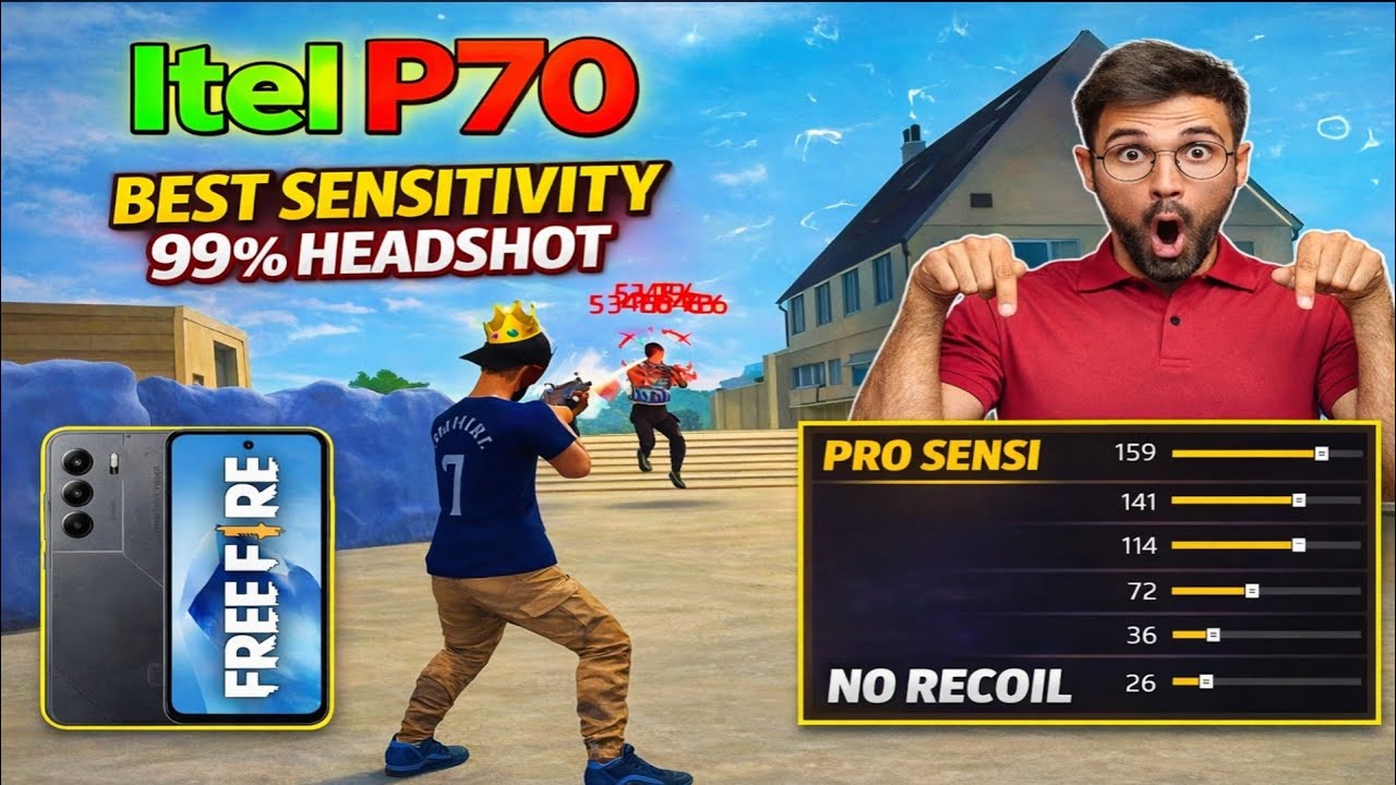 Itel p70 auto head shorts sensitivity 2026। আইটেল P70 অটো হেড শর্ট সেটিং ২০২৬।
