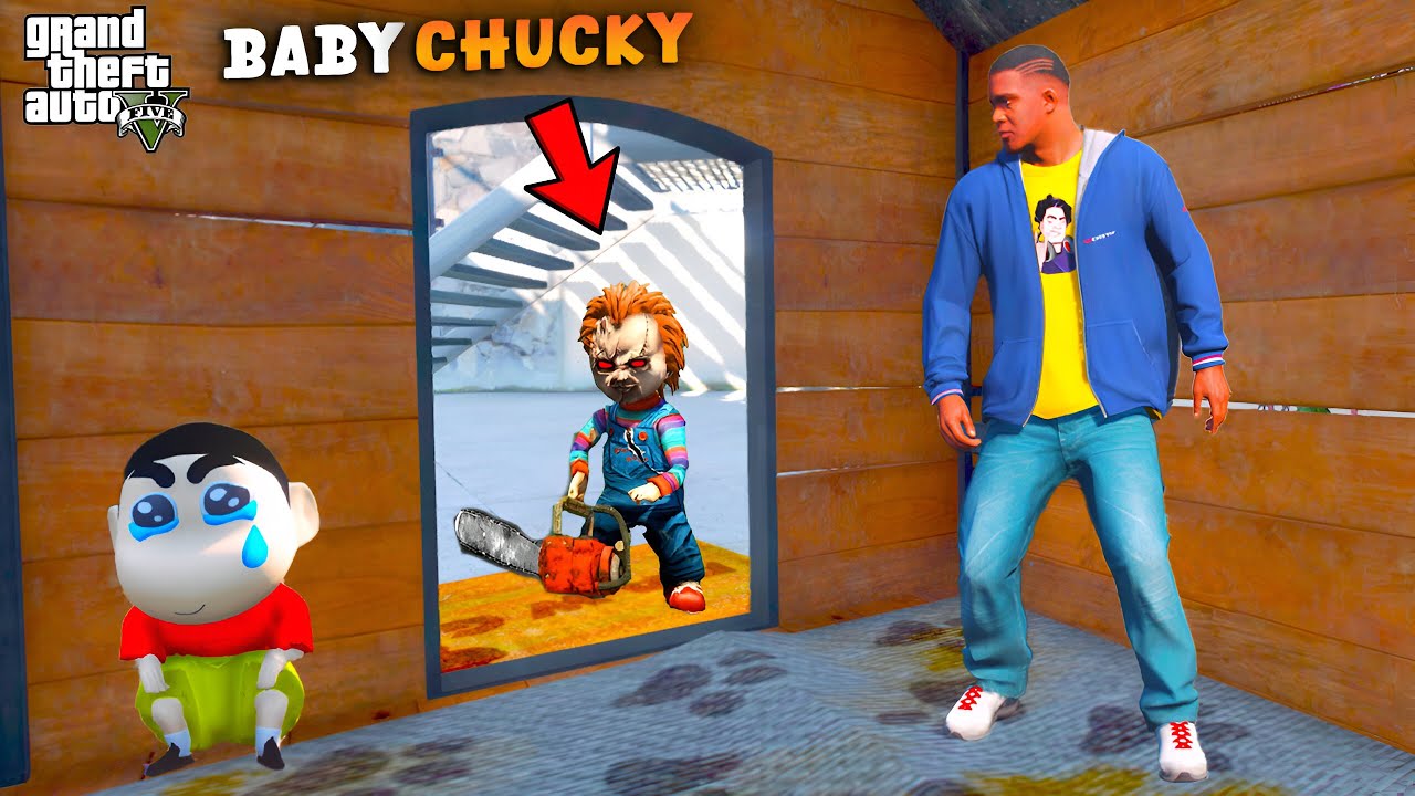 Shinchan and Franklin Try to Escape The Baby Chucky In GTA 5 | Paradox FTW