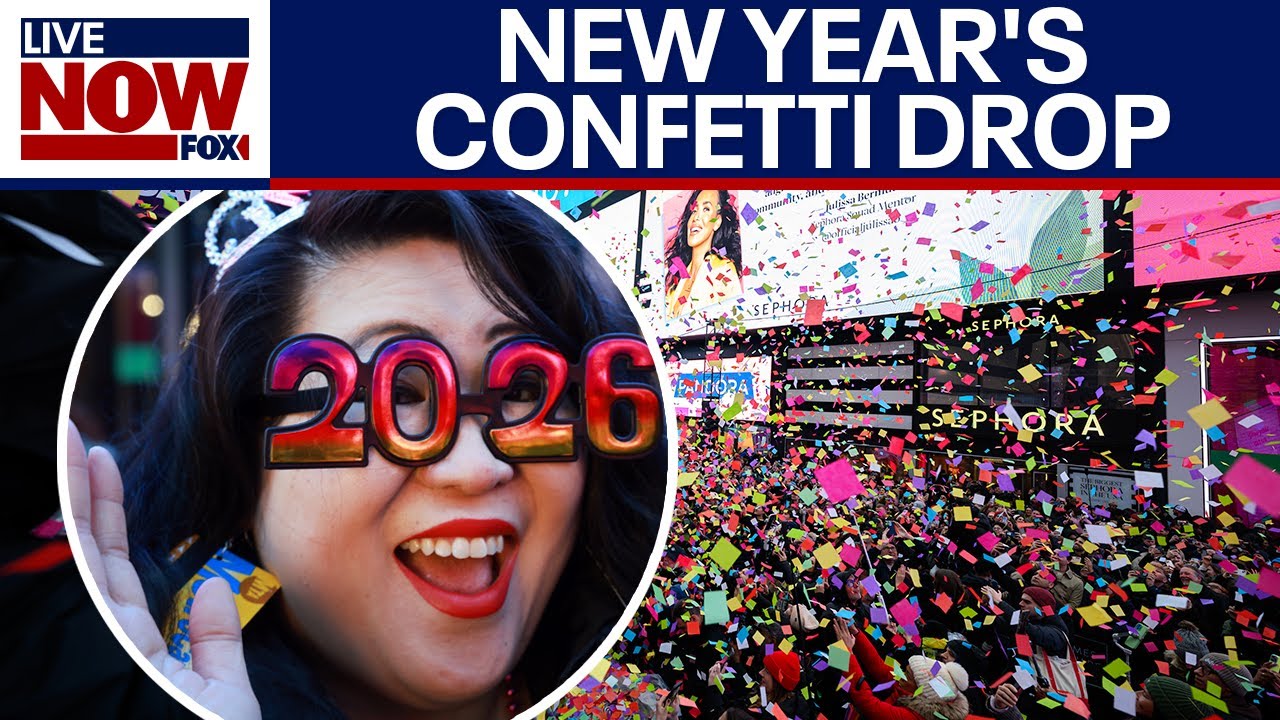 Times Square prepares for NYE with 3,000 pounds of confetti