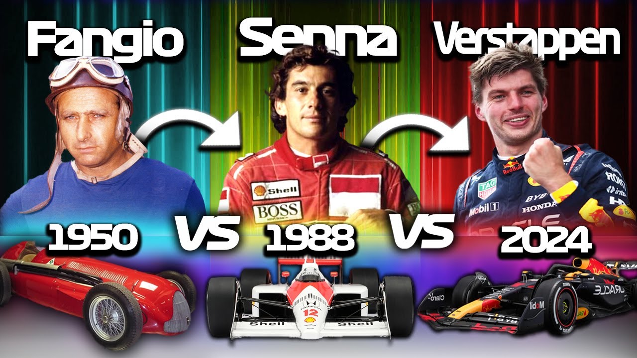 Coche de F1 ANTIGUO vs MODERNO 💥 &iquest;El M&Aacute;S DIF&Iacute;CIL de Conducir? | SENNA vs VERSTAPPEN vs Fangio