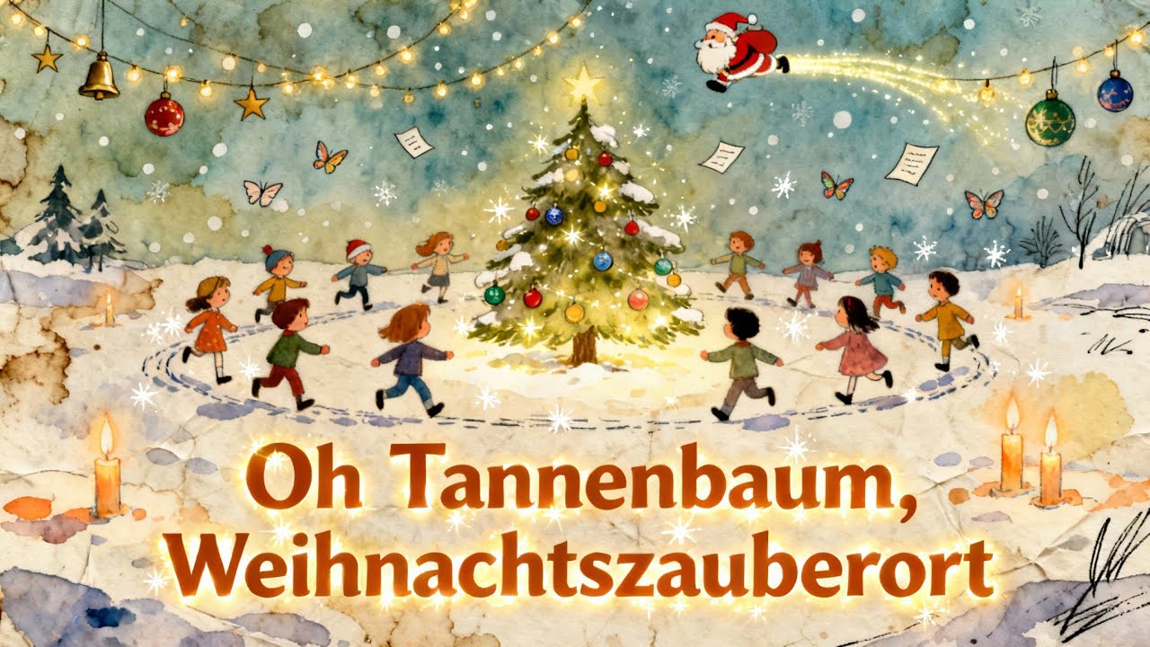 Oh Tannenbaum – Fröhliches Weihnachtslied für Kinder | Animiertes Musikvideo Deutsch